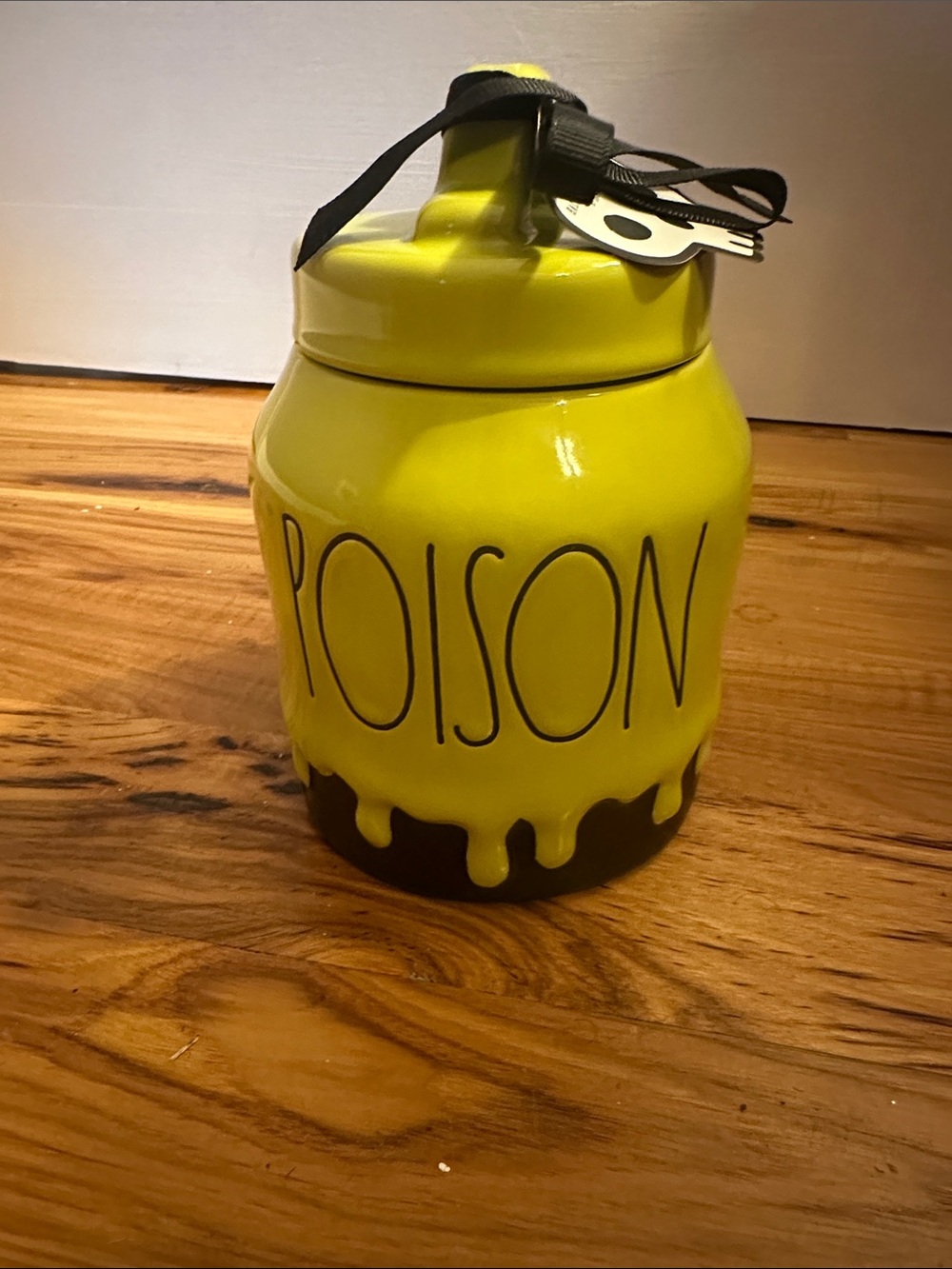 🎃 Rae Dunn Green ‘POISON' Ceramic Jar Canister 🧙🏽‍♀️ 🎃